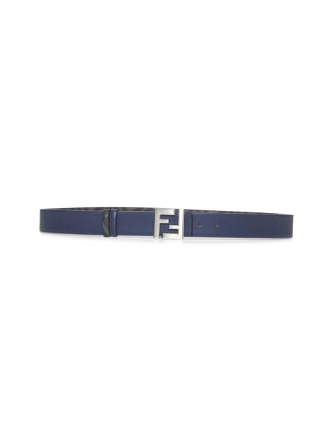 FENDI Fendi Men Blue Squared Ff Reversible Belt