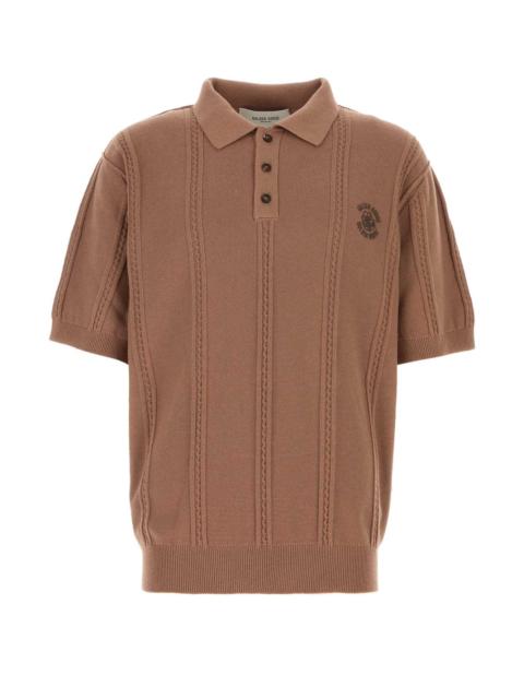 Golden Goose Golden Goose Deluxe Brand Men Dark Pink Cotton And Polyester Polo Shirt