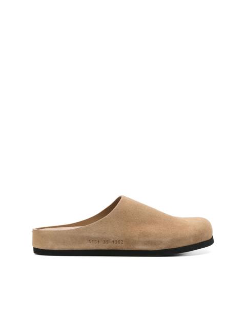 Common Projects suede mules