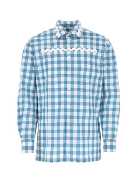 Prada Prada Men Embroidered Poplin Shirt