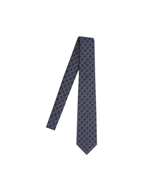 GUCCI Gucci Men Jacquard Silk Tie With Clamp