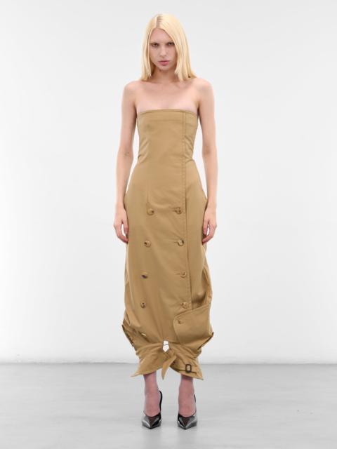 VETEMENTS Beige Upside-Down Trench Dress