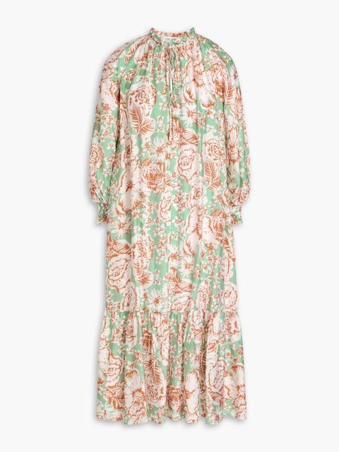 DIANE VON FURSTENBERG Fortina floral-print woven midi dress