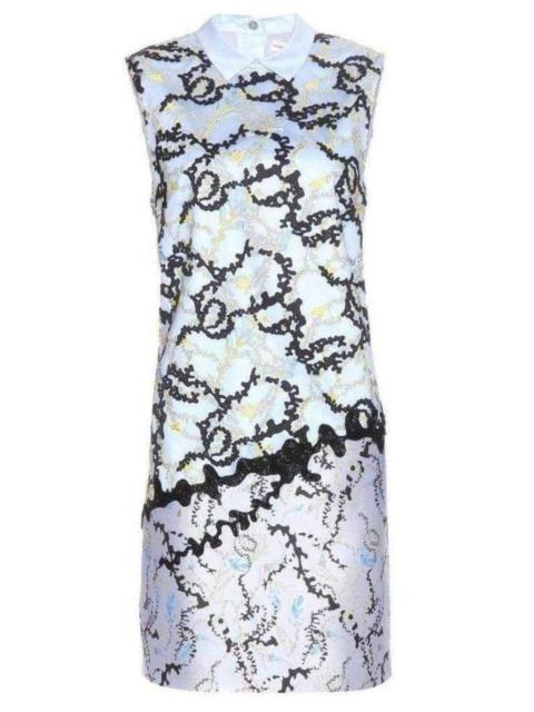 Other Designers Conquer Print Silk Shirt Dress