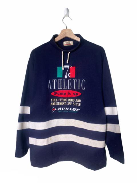 Other Designers Vintage - Dunlop Motor Sport Athletic Turtleneck Sweater