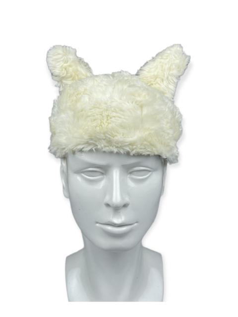 Other Designers Japanese Brand - FUR BEANIE HAT WITH BUNNY EAR - HS4
