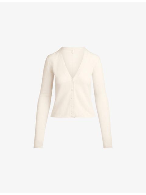 SKIMS Featherweight V-Neck Cashmere Cardigan