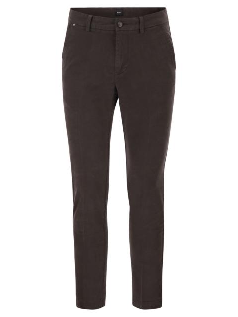 BOSS Boss Men Slim Fit Stretch Cotton Chino Trousers
