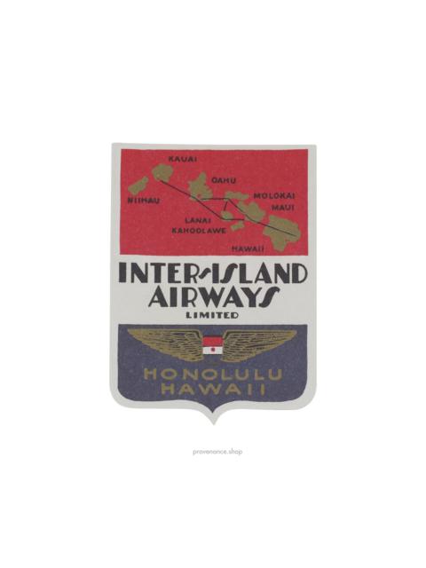 Louis Vuitton Airline Label Postcard Sticker- INTER-ISLAND AIRWAYS