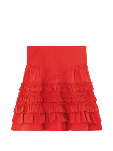 GANNI Ganni Women Organic Cotton Mini Skirt