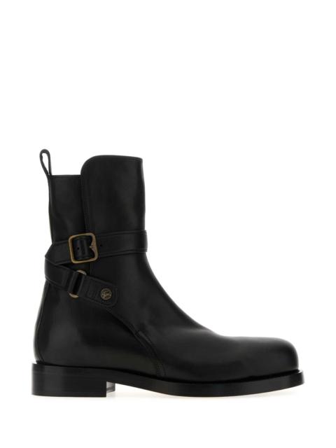 Burberry Burberry Men Black Leather Boots