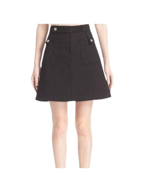 See By Chloe Jupe Skirt A-Line NWT Braided Belt Denim Skirt 44 Medium