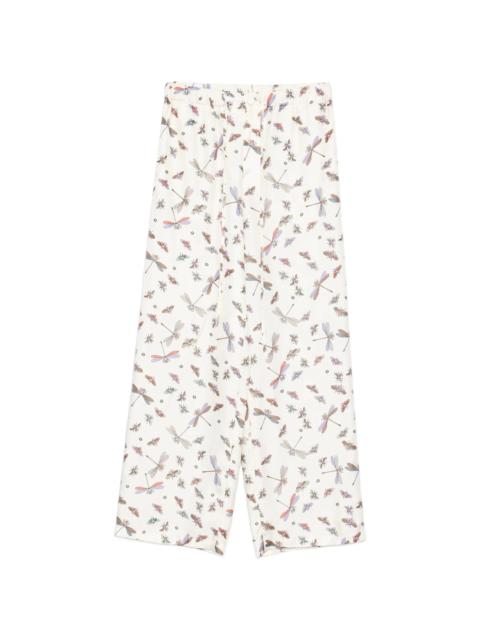GUCCI Gucci Dragonfly-print Trousers