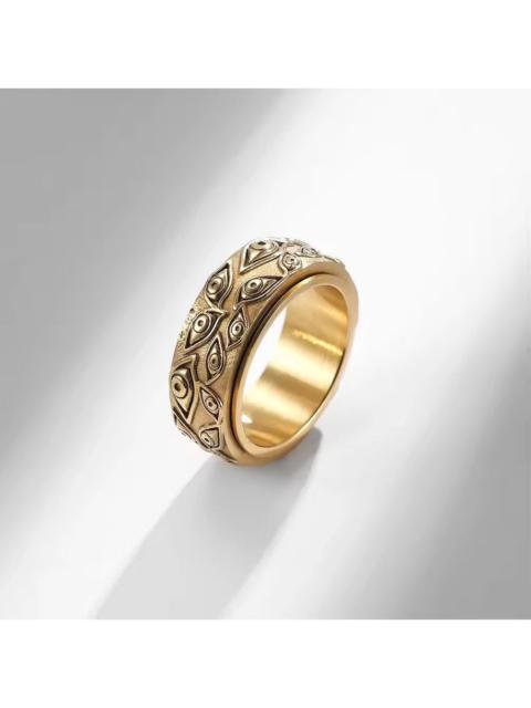 Streetwear - Evil Eye of God Ring Spinner Ring ( size 6-13 )