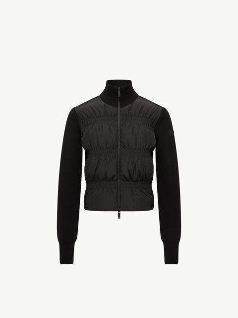 Moncler Padded Wool Zip-Up Cardigan