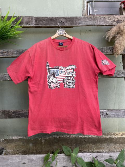 Other Designers Vintage - Vintage Stussy Live In NYC Big Logo 90s Tee