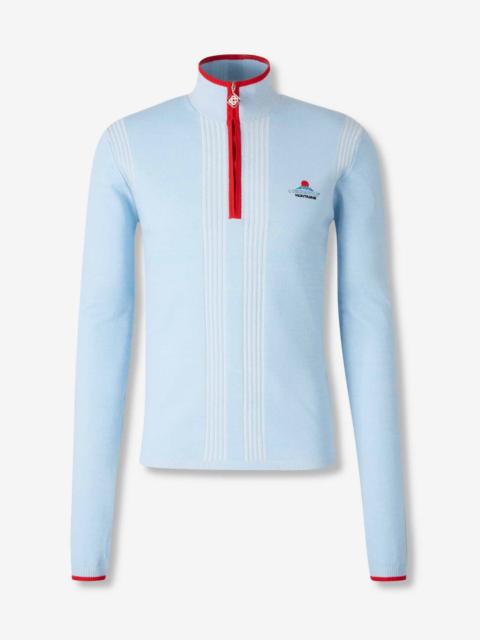 CASABLANCA KNIT ZIP CARDIGAN