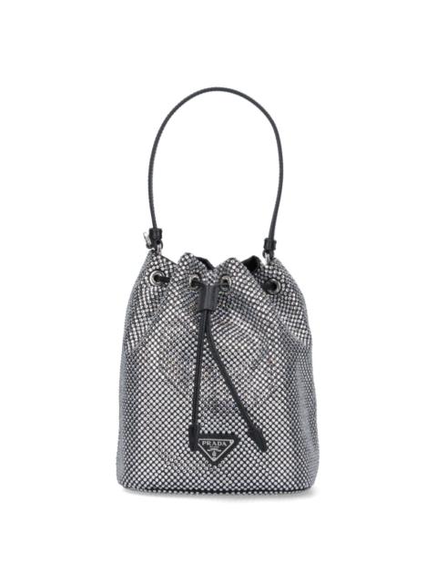 Prada 'DUET' RHINESTONE BUCKET BAG