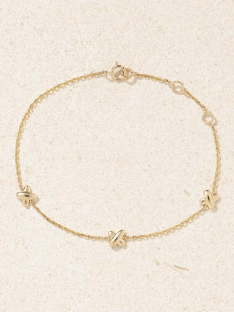 STONE AND STRAND Marks The Spot 14-karat gold bracelet Gold