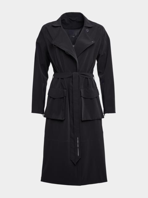 Stutterheim Kista Matte Trench Coat Black