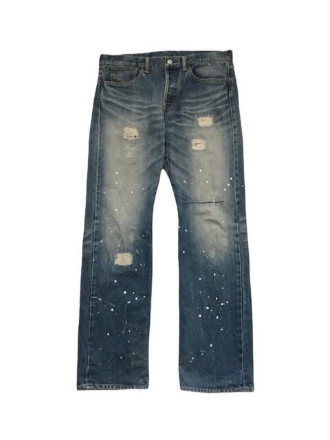 Other Designers TAKEO KIKUCHI SPLATTED PAINTER JEANS