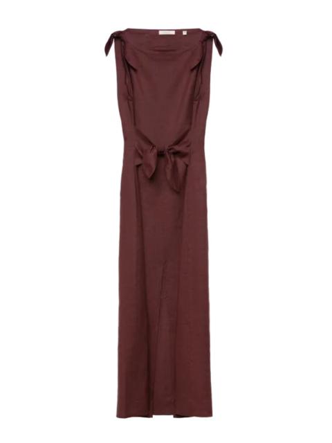 DÔEN Amorette Ramie Dress in Antique Mahogany