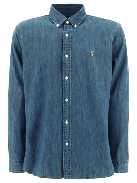 Polo Ralph Lauren Polo Ralph Lauren Custom-fit Denim Shirt Blue
