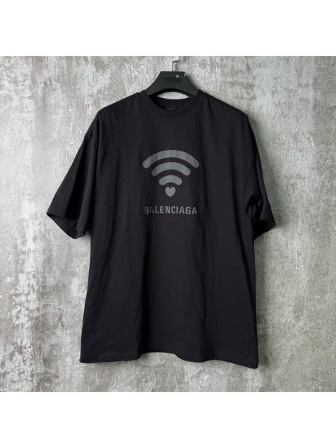 BALENCIAGA Balenciaga Black Wifi Short Sleeve Shirt