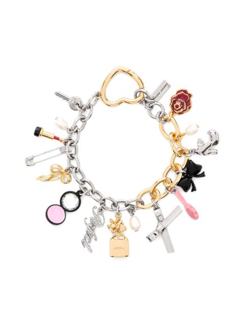 Marc Jacobs Marc Jacobs Two Tone Perfect Charm Bracelet in Silver/Multi at Nordstrom