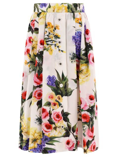 Dolce & Gabbana Garden Printed Circle Skirt