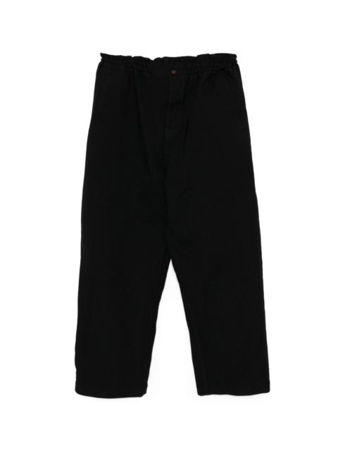 BLACK COMME des GARÇONS GARMENT TREATED TROUSERS