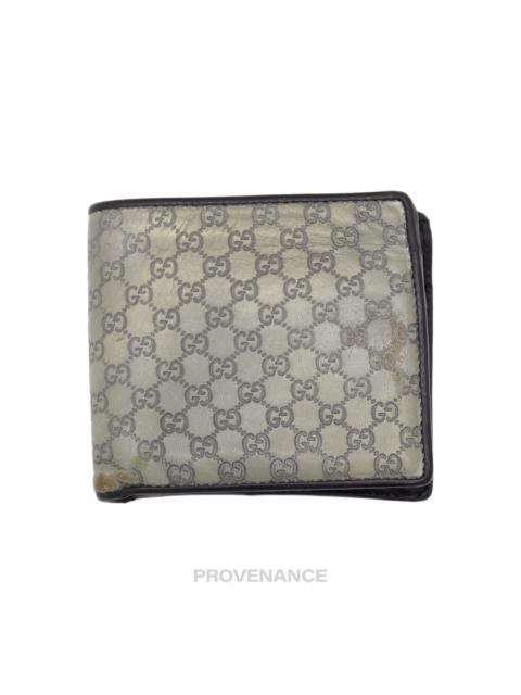 GUCCI Gucci GG MicroGuccissima Bifold Wallet - Grey/Black