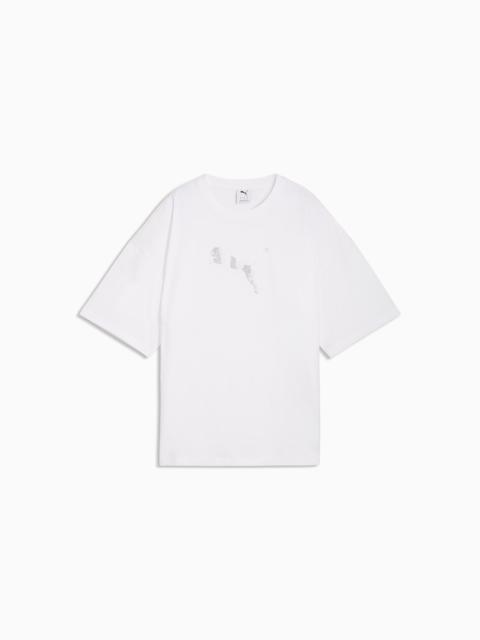 PUMA Essentials Graphics Bedazzled Women's Oversized Tee