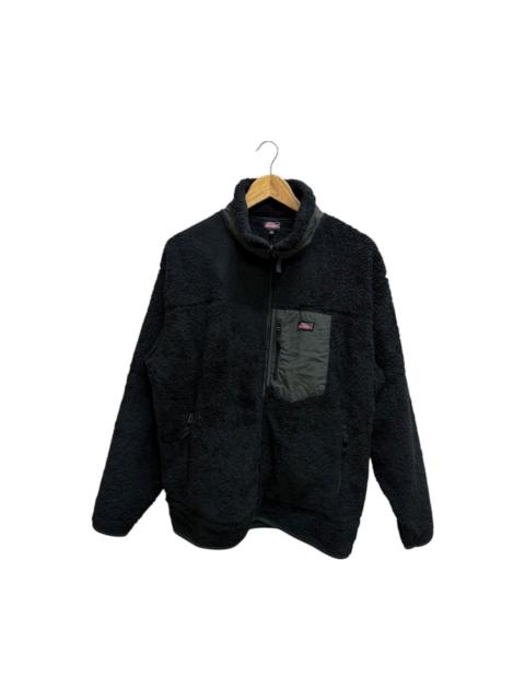 Other Designers DICKIES SHEARLING FLEECE ZIP UP SWEATER SMALLLOGO