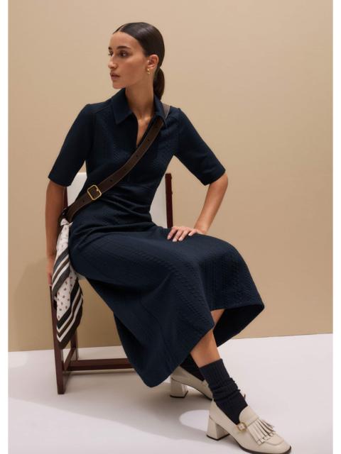 ME+EM Half Zip Midi Dress