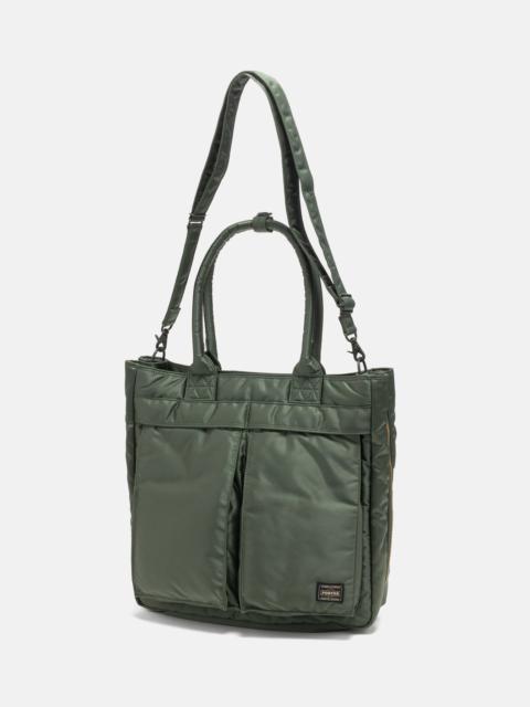 PORTER TANKER Carrying Tote Bag Sage Green