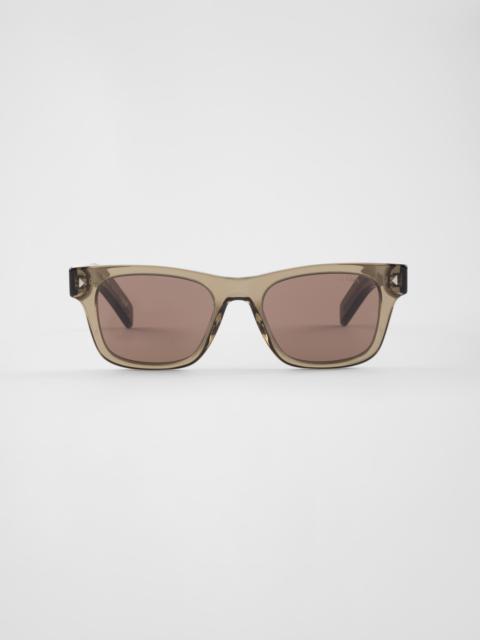 Prada Sunglasses with the iconic metal plaque