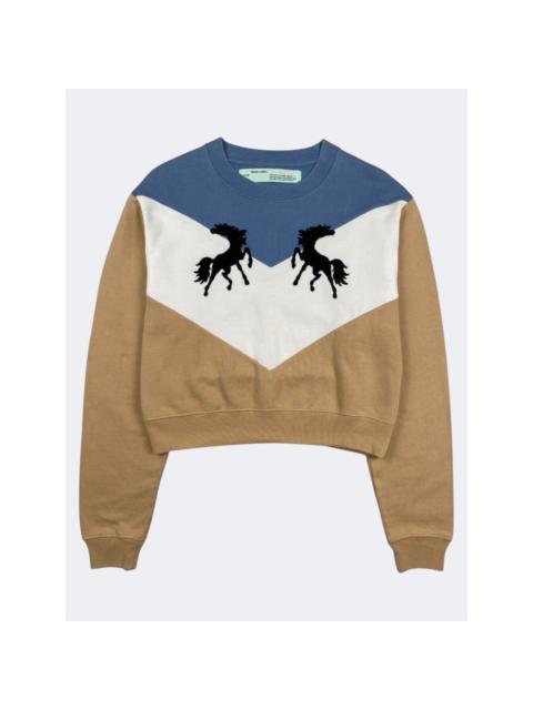 Off-White 2018 Twisting Horse Crewneck Sweater