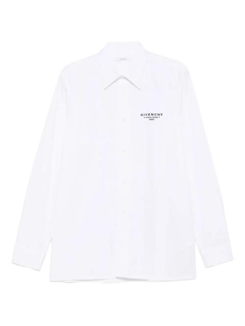 Givenchy Givenchy Men Classic Fit Shirt With Givenchy Logo Print