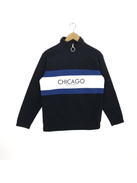 Other Designers Vintage - Chicago Sweatshirt Spellout Multicolour Pullover Sweater