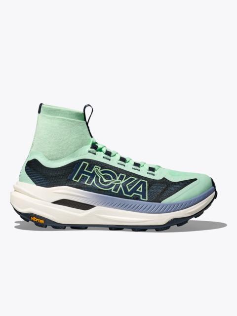 HOKA Women's Tecton X 3 Shoes in Mint Fluorite/Varsity Navy