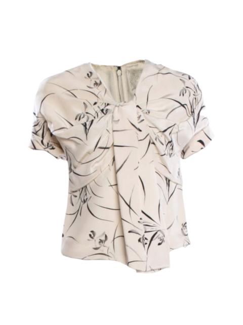 Dior Vintage Christian Dior Samourai Draped Front Top