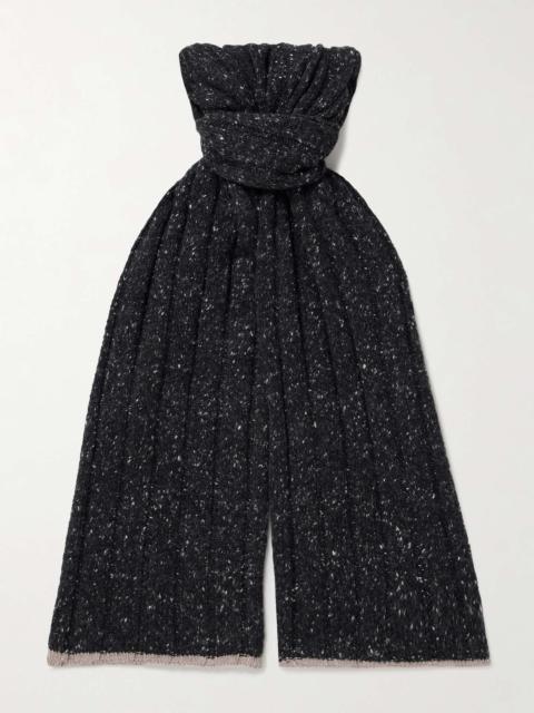 Brunello Cucinelli Ribbed Cashmere Scarf