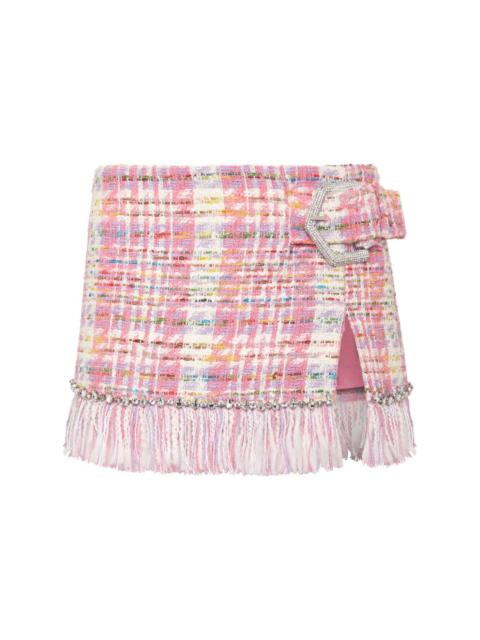 PHILIPP PLEIN tweed mini skirt