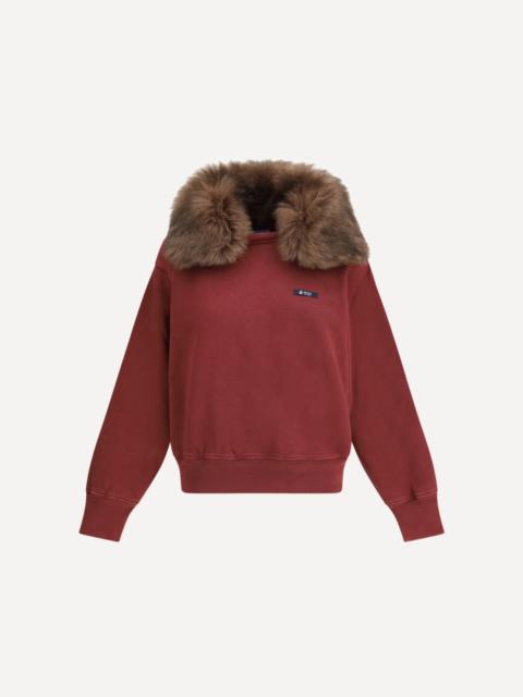 Prada Sweatshirt with a shearling collar
