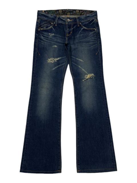 Other Designers If Six Was Nine - FLARE JEANS STOOGE DISTRESSED DENIM FLARE