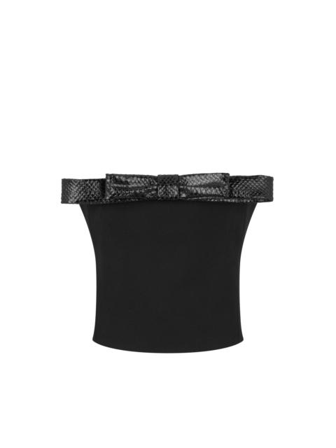 TOM FORD STRAPLESS TOP WITH BOW DETAIL