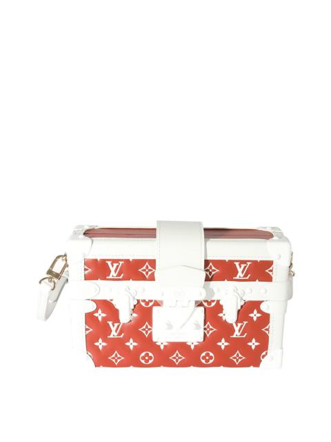 Louis Vuitton Louis Vuitton Brown, White Embossed Lambskin Petite Malle (Authentic Pre-
Loved)