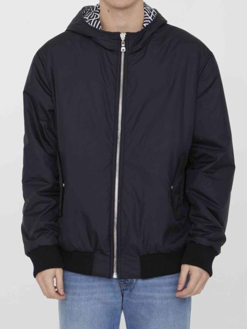 Balmain Men Reversible Nylon Bomber Jacket