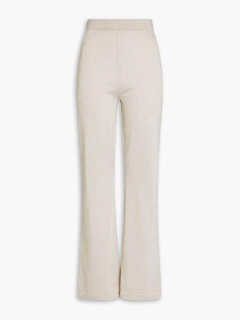 Missoni Metallic knitted bootcut pants